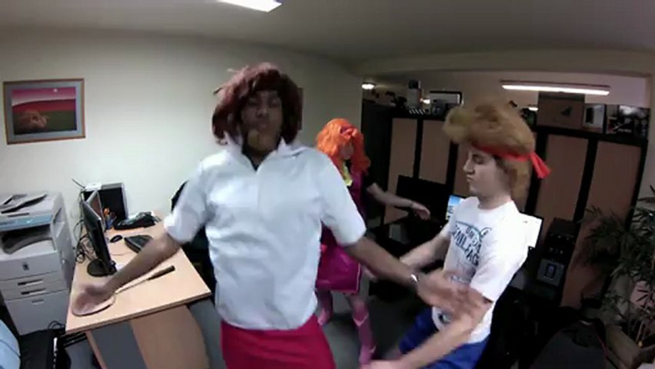 Harlem Shake at work at office HD