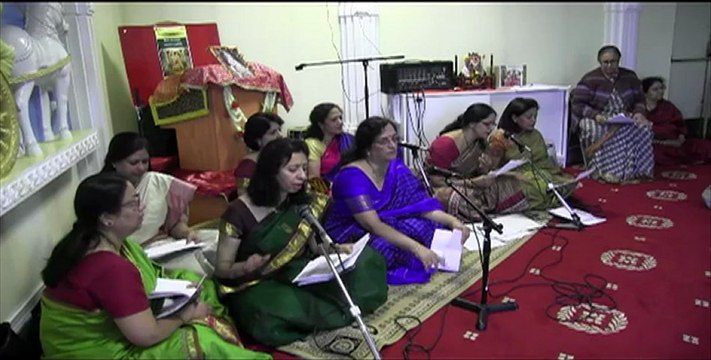 DR. NAG RAO PRESENTS MADHWANAVAMI 2012 CELEBRATION IN CHICAGO: POOJA AND BHAJANS: PART 2