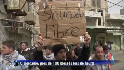 Heurts en Cisjordanie: près de 100 blessés