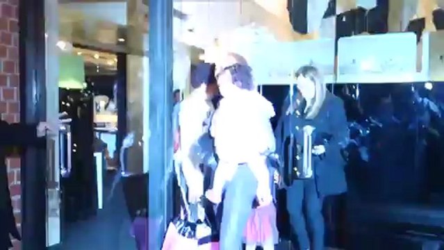 Mel B Takes Her Daughters to Dinner in Los Angeles