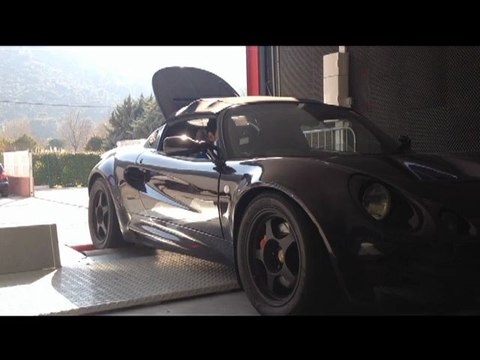 ::: o2programmation ::: Lotus Elise S1 111s 145@164Cv Passage au banc Banc de Puissance Cartec Préparé Marseille PACA Gemenos