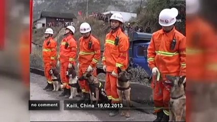 Five missing in China landslide... - no comment