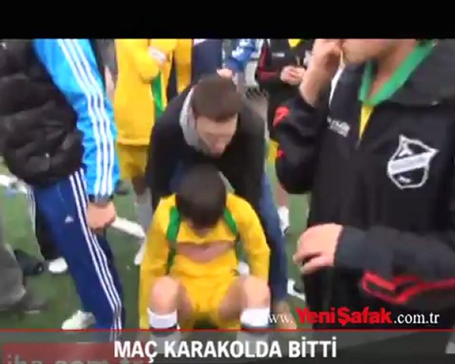 Maç karakolda bitti