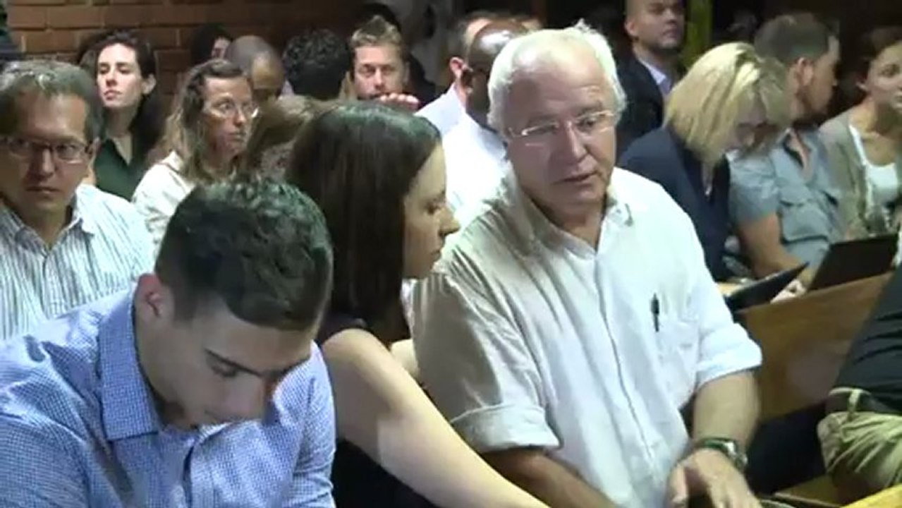 Images du deuxième jour de procès, mercredi 20 février à Prétoria