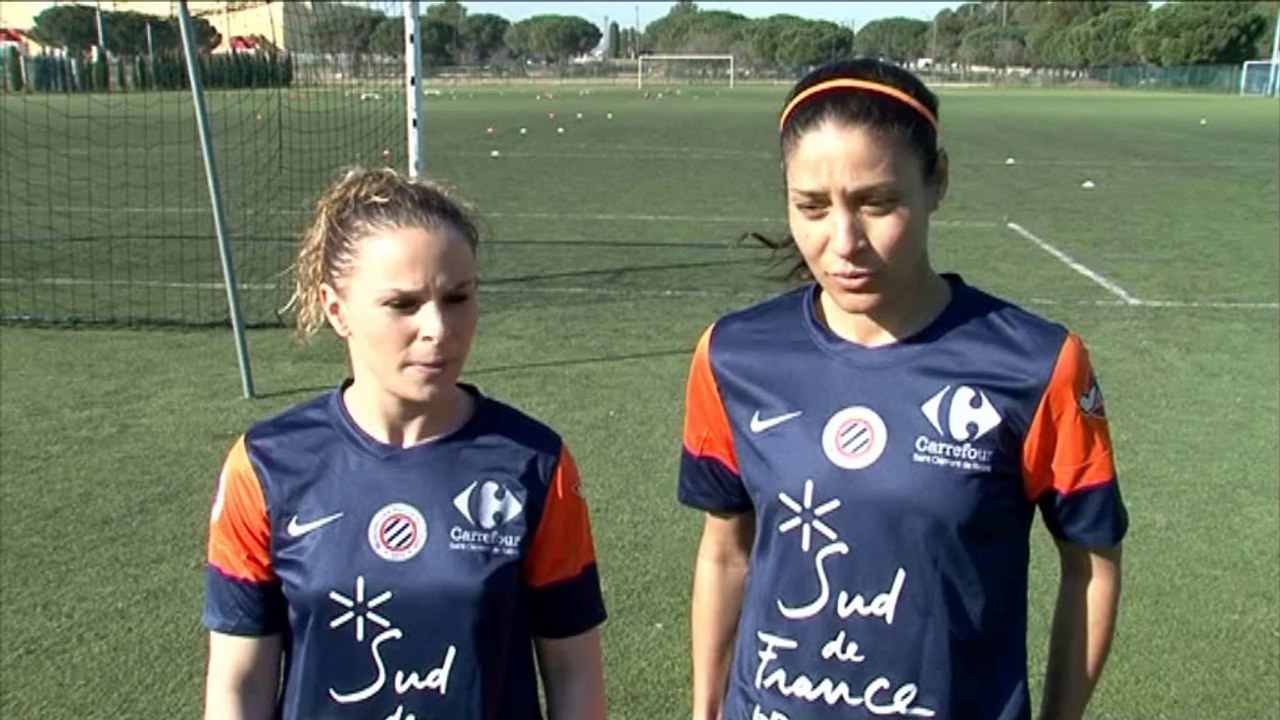 Plein cadre Hoda Lattaf et Elodie Ramos (Féminines MHSC)