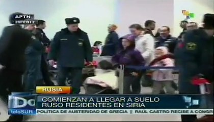 Comenzó repatriación de rusos residentes en Siria