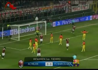 Termina primer tiempo Milan 0 - Barca 0 Vea jugadas más resaltantes