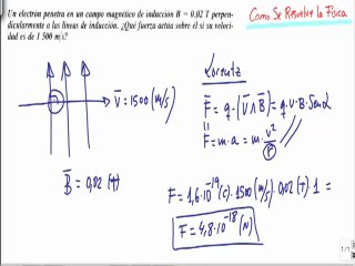 Calcular fuerza de Lorentz Fisica Electromagnetismo