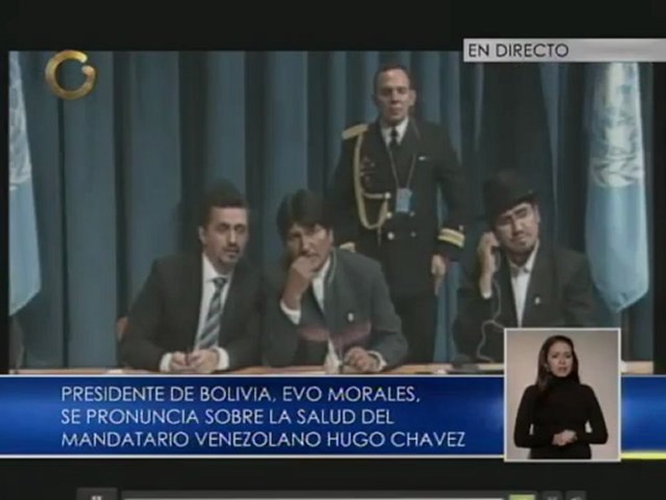 Evo Morales confirma que no pudo reunirse con el presidente Chávez