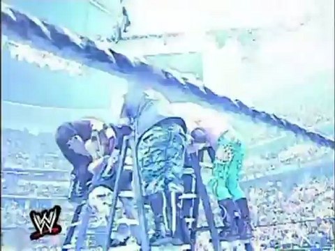 Ladder Match Edge Christian vs Hardy Boyz vs Dudley Boyz
