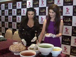 Rakhi serves paani puris
