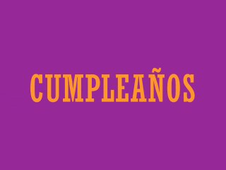 Cumpleaños
