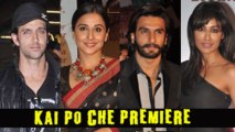 Kai Po Che Premiere - Hrithik Roshan, Vidya Balan, Ranveer Singh & Chitrangda