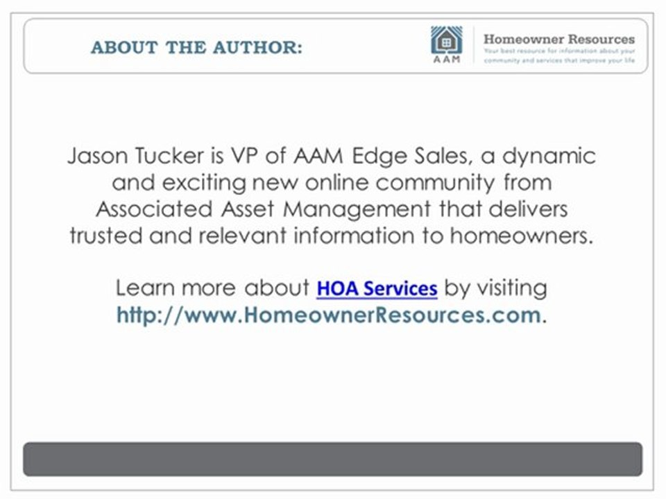 HOA Services Tip:  Five Great Things about Homeownership