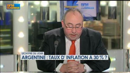 Lechypre : Argentine : un taux d'inflation à 30% ? - 21 février - BFM Business