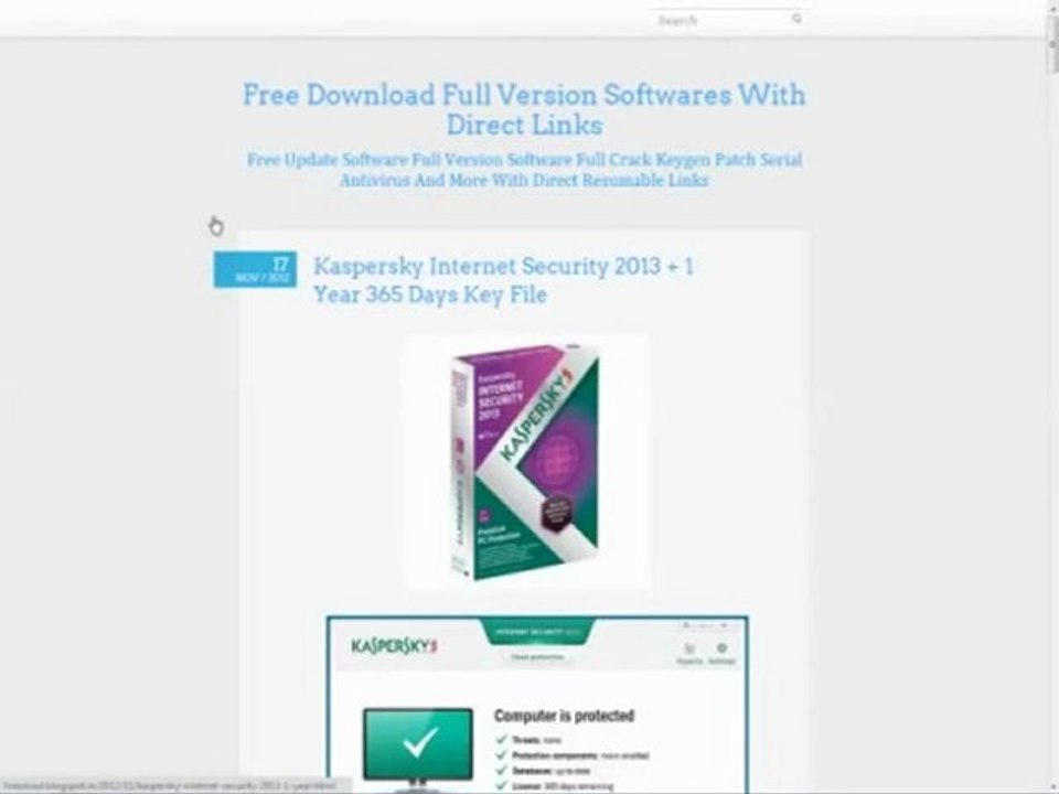 Free Kaspersky Internet Security 2013   1 Year 365 Days Working Key!!
