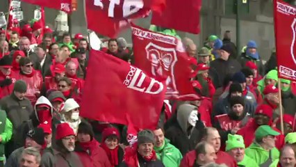 Plus de 10.000 manifestants à Bruxelles contre l'austérité