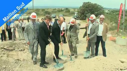 Maillon sud Montpellier : pose de la première canalisation