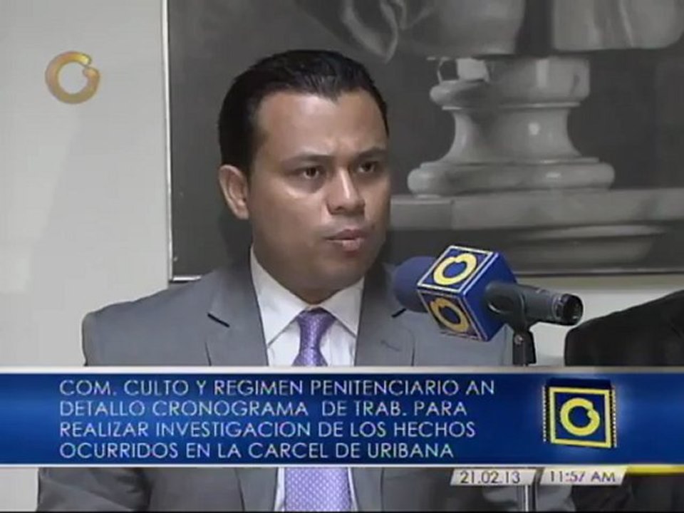 Detallan cronograma de trabajo para las investigaciones por los hechos ocurridos en Uribana