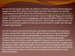 Viajes a costa rica