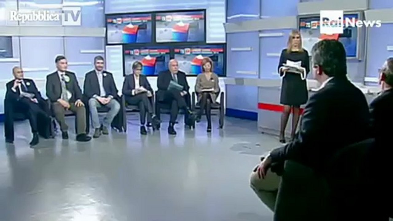 Lite con CasaPound, Ruotolo abbandona lo studio - video - Cadoinpiedi
