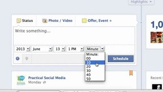 How To Schedule Facebook Page Updates: Facebook Training