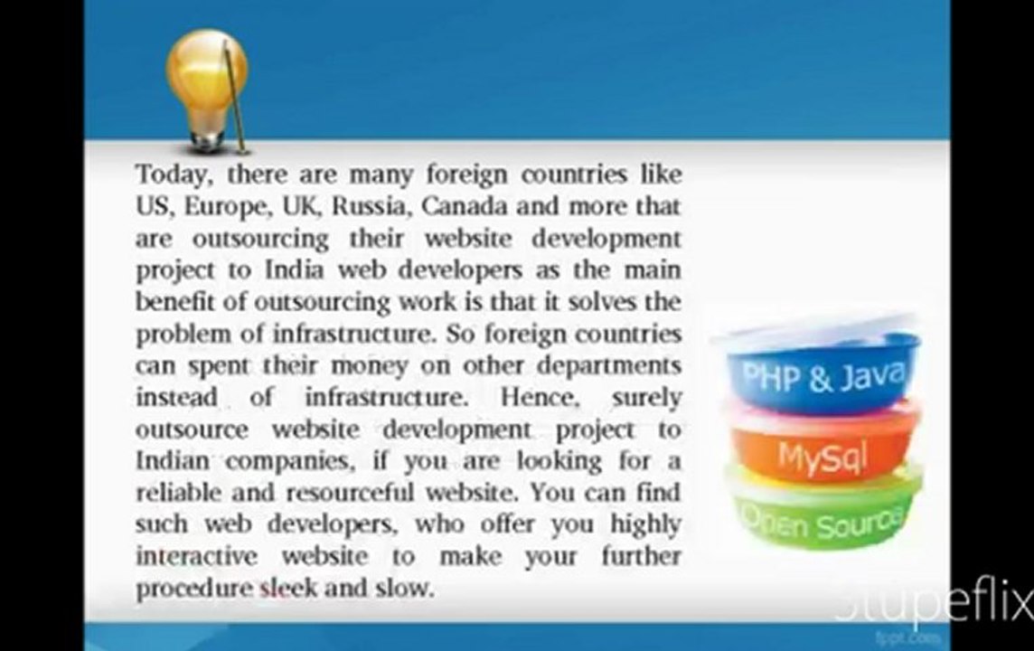 Outsource Your Web Development Services to Web Developers India