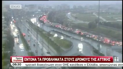 Σοβαρά προβλήματα στους δρόμους λόγω έντονης βροχόπτωσης -2-