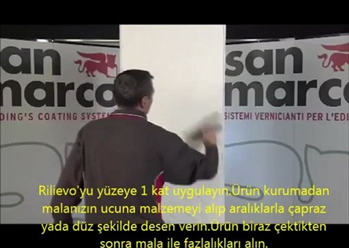 Natura Boya - San Marco RİLİEVO Uygulama - Türkçe