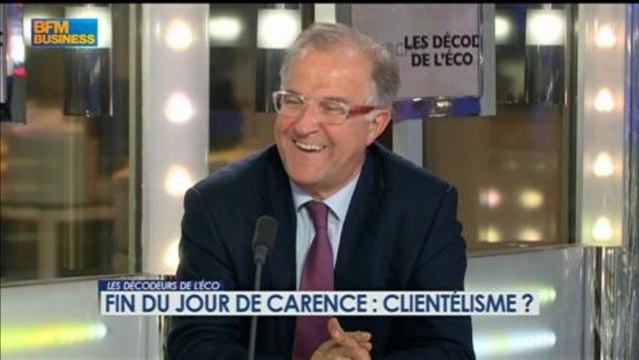 Fin du jour de carence : clientélisme ? - 21 février- BFM: Les décodeurs de l'éco 2/5