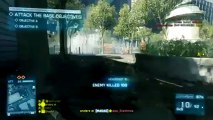Battlefield 3 Online Gameplay - M40A5 Agresive Rush Sniper Seine Crossing