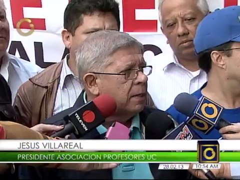 Profesores universitarios harán marcha hasta la Vicepresidencia y anuncian paro nacional