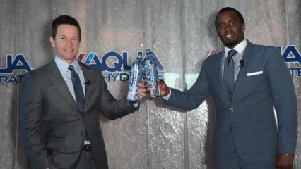 Mark Wahlberg, Sean Combs Promote High-Performance Water