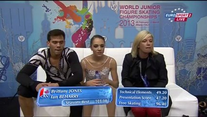 JWC 2013 Brittany JONES / Ian BEHARRY  FS