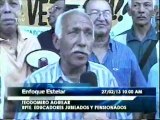 Educadores jubilados y pensionados protestaron en la caja regional de Aragua