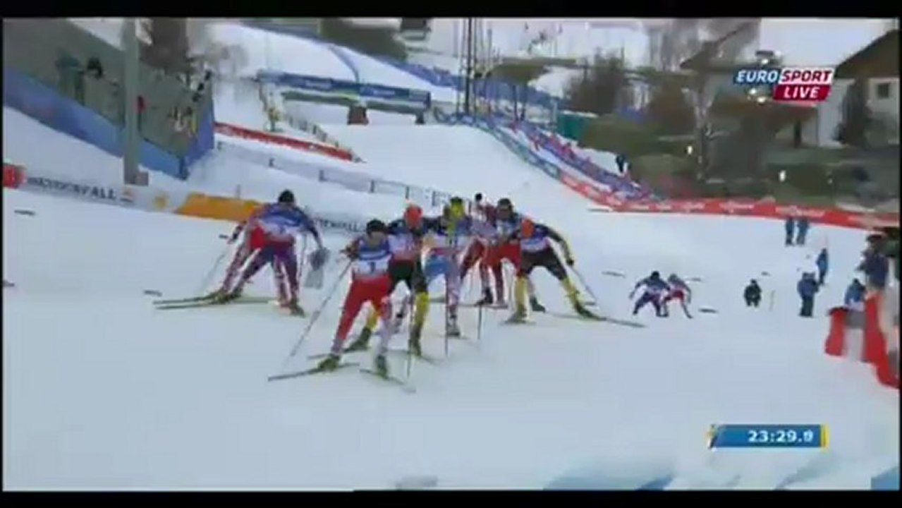 Gundersen du combiné nordique (ChM 2013), 22/02, petit tremplin, 2nde partie et arrivée