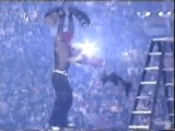 WWE spears jeff hardy 10 feet up