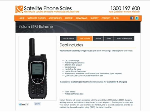 iridium 9575 satellite and accessing the internet