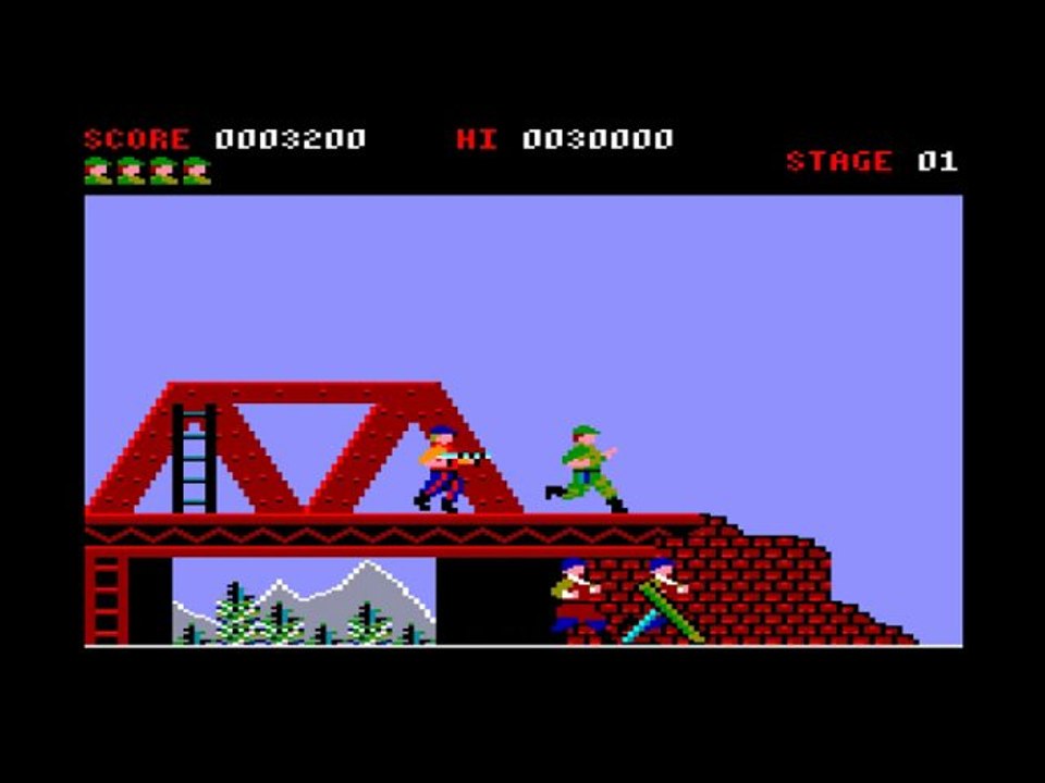 Présentation Green Beret (Amstrad CPC)