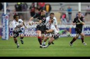 RaboDirect PRO12 Rugby Zebre vs Dragons Live Stream