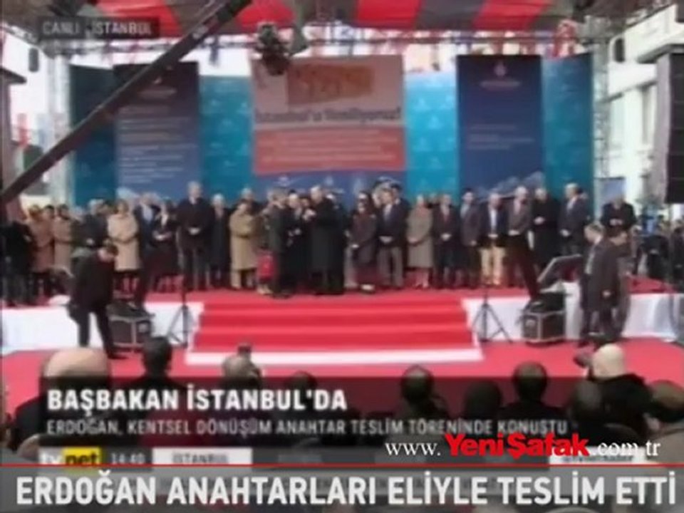 Erdoğan anahtarları eliyle teslim etti