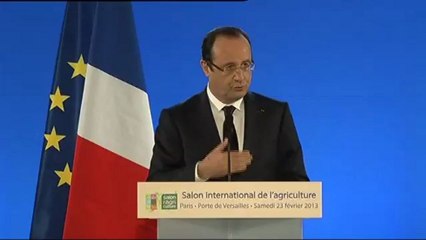 François Hollande aux producteurs laitiers