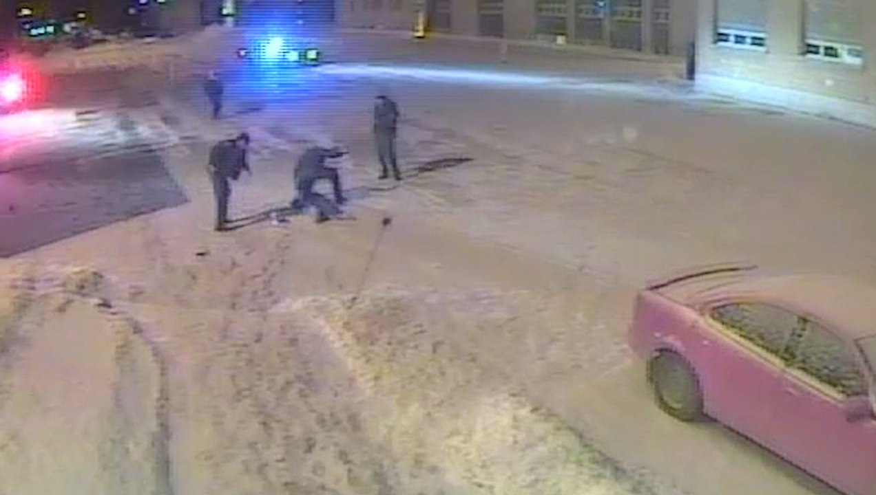 Raw Video: Alleged police brutality in Quebec