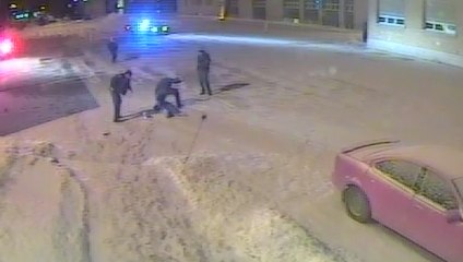 Raw Video: Alleged police brutality in Quebec
