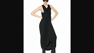 Rick Owens  Silk Cotton Jersey Long Dress Uk Fashion Trends 2013 From Fashionjug.com