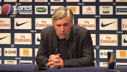 Conférence de Carlo Ancelotti avant PSG-OM (L1)