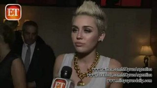 Miley Cyrus talks to ET at Cosmopolitan's Magazine launch