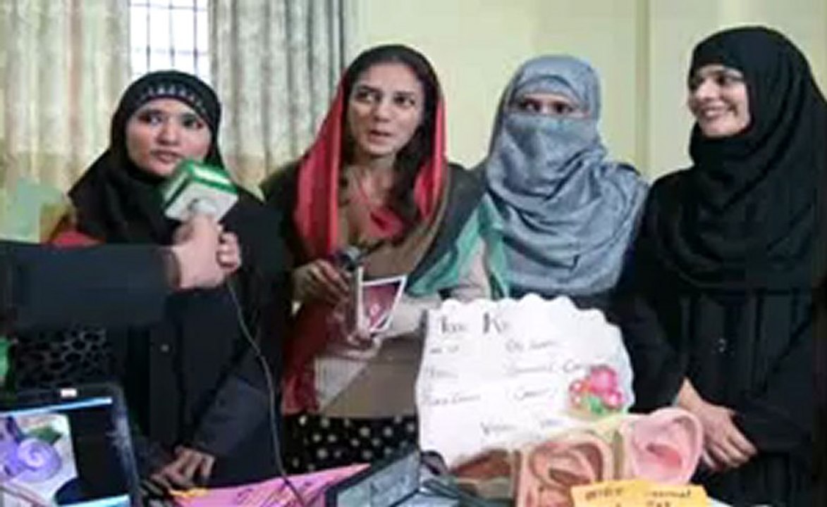 Komal & Mubeen at Govt. Training College for teachers of the deaf