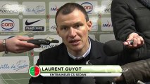 Conférence de presse CS Sedan - Tours FC : Laurent  GUYOT (CSSA) - Bernard BLAQUART (TOURS) - saison 2012/2013