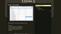 Crysis 3 save editor xbox360 mod